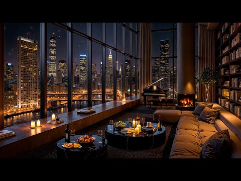 Cozy Apartment in New York 🌃 Ethereal Jazz Saxophone Instrumental Music for Relaxation & Deep Sleep