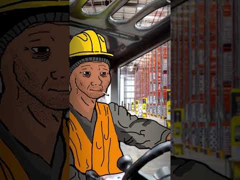 Life of a Warehouse Worker #wojak #warehouse #animation