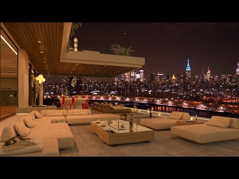 Luxury City Nights Jazz – Sophisticated Living Room Escape for Focus, Rest, and Calm 🌃🎶