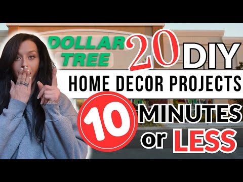 20 DIY Home Decor Projects | 10 MINUTES OR LESS