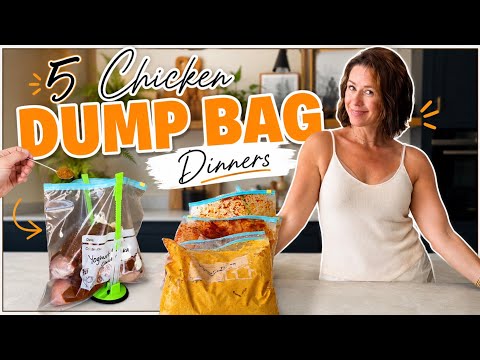 5 CHICKEN DUMP BAG RECIPES – MEAL PREP WITH ME | Kerry Whelpdale