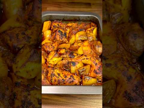 Baked Chicken Potatoes Recipe #shorts