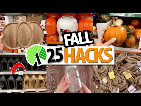 🍁Grab FALL Dollar Tree finds for these 25 GENIUS DIYs & HACKS to try in 2026!