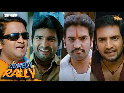 Santhanam’s Ultimate Comedy Rally🤣 | Alex Pandian | Saguni | OKOK | Singam 2 | KLTA | Adithya TV