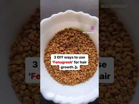 3 DIY ways to use ‘Fenugreek’ for hair growth 🔊 #hairdiy #haircare