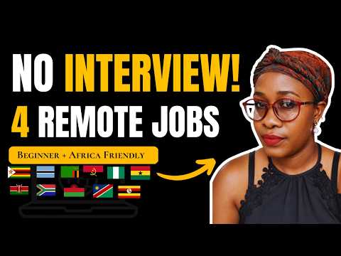 4 Remote Jobs With NO Interview (Beginner & Africa-Friendly) | 2026