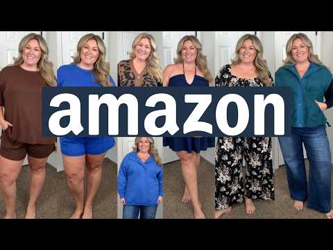 AMAZON PLUS SIZE HAUL | MATCHING SETS, PULL-ON DENIM + FALL INSPIRED FINDS