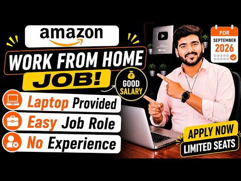 Amazon Work From Home Jobs 2026 | Online Jobs At Home | WFH Jobs For Freshers | Verified Remote Jobs