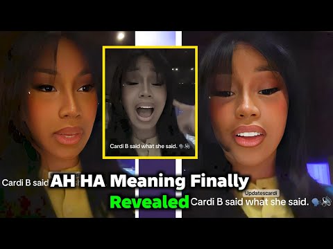 Cardi B Breaks Down AH HA & Says She Owes Haters A Hard Time!