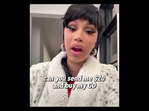 cardi b Reply fan begging for $20 I'm broke too
