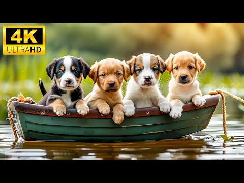 Cute Baby Animals 4K – Peaceful and Relaxation With Relaxing Music (Colorfully Dynamic)