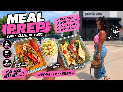 EASY!! MEAL PREP FOR WEIGHT LOSS! This actually helped me lose body fat!