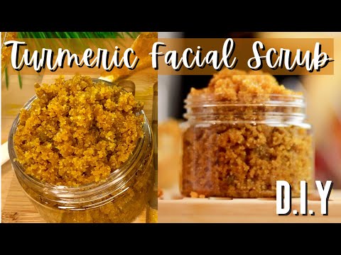 Homemade TURMERIC Face Scrub | Lighten Dark Spots & Get Glowing Skin