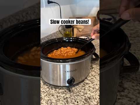 How to make slow cooker pinto beans #easymeals #slowcookerrecipe