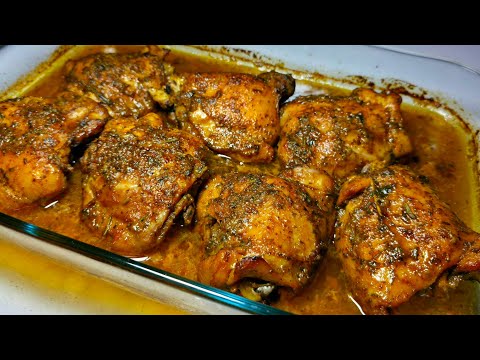 Juicy oven baked chicken thighs | Recipe
