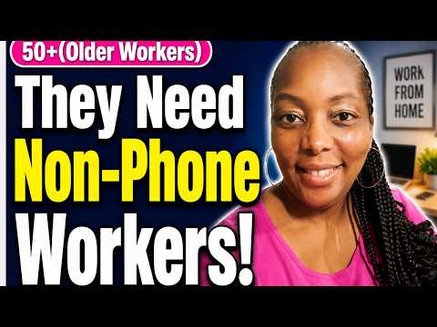 Over 50? These Work From Home Jobs Require NO Phone Calls!