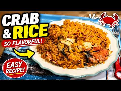 The BEST Crab & Rice Dominican Recipe | Flavorful Seafood Rice!