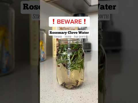 Two ingredients for Thick Long Hair | Rosemary Clove Water | #naturalhair #clovewater #hairgrowth