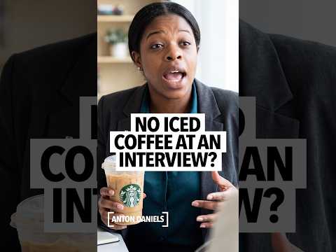 Woman asks why people would show up to an interview, looking stupid holding a Dunkin iced coffee