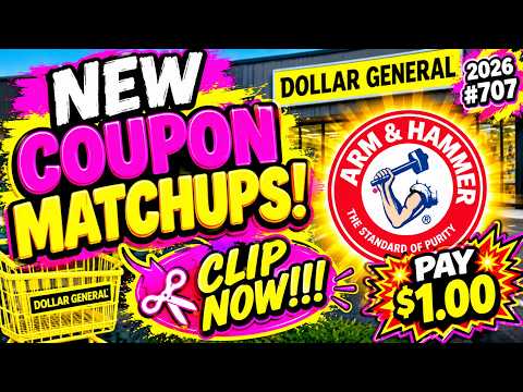 2026#707🚨Dollar General Couponing🚨NEW COUPON MATCHUPS‼️CLIP NOW‼️MUST WATCH👀👀