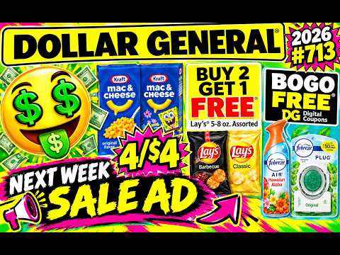 2026#713🤑Dollar General Couponing🤑BOGO FREE‼️NEXT WEEK SALE AD‼️MUST WATCH👀👀
