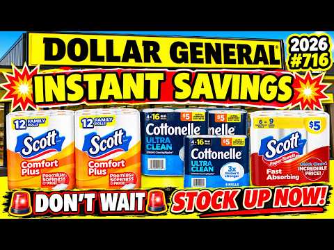 2026#716‼️Dollar General Couponing‼️DON’T WAIT‼️STOCK UP NOW‼️INSTANT SAVINGS‼️MUST WATCH👀👀