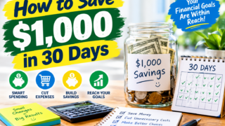 How to Save $1,000 in 30 Days