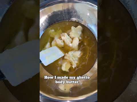 How I made my ghetto BodyButter #bodybutter #diy #howtotiktok #fenamterra #homemade