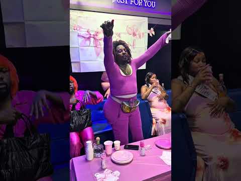 Laquanda has got the baby shower set up and is waiting for the guest and gifts to arrive