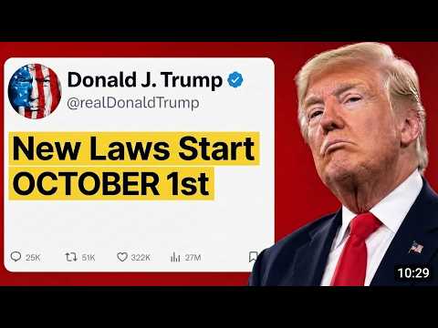 New Laws Start OCTOBER 1st — Is Your State on the List? (Share With Family!)