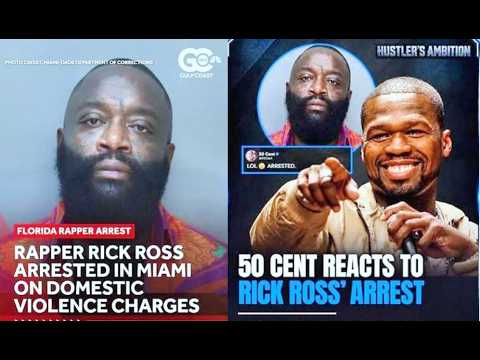 Rapper Rick Ross was booked in Miami-Dade County on battery and strangulation charges, 50 Cent LOL 😆